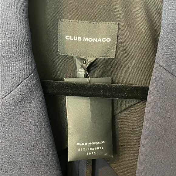 Club Monaco Blue Tailored Blazer Suit Jacket - Picture 2 of 7
